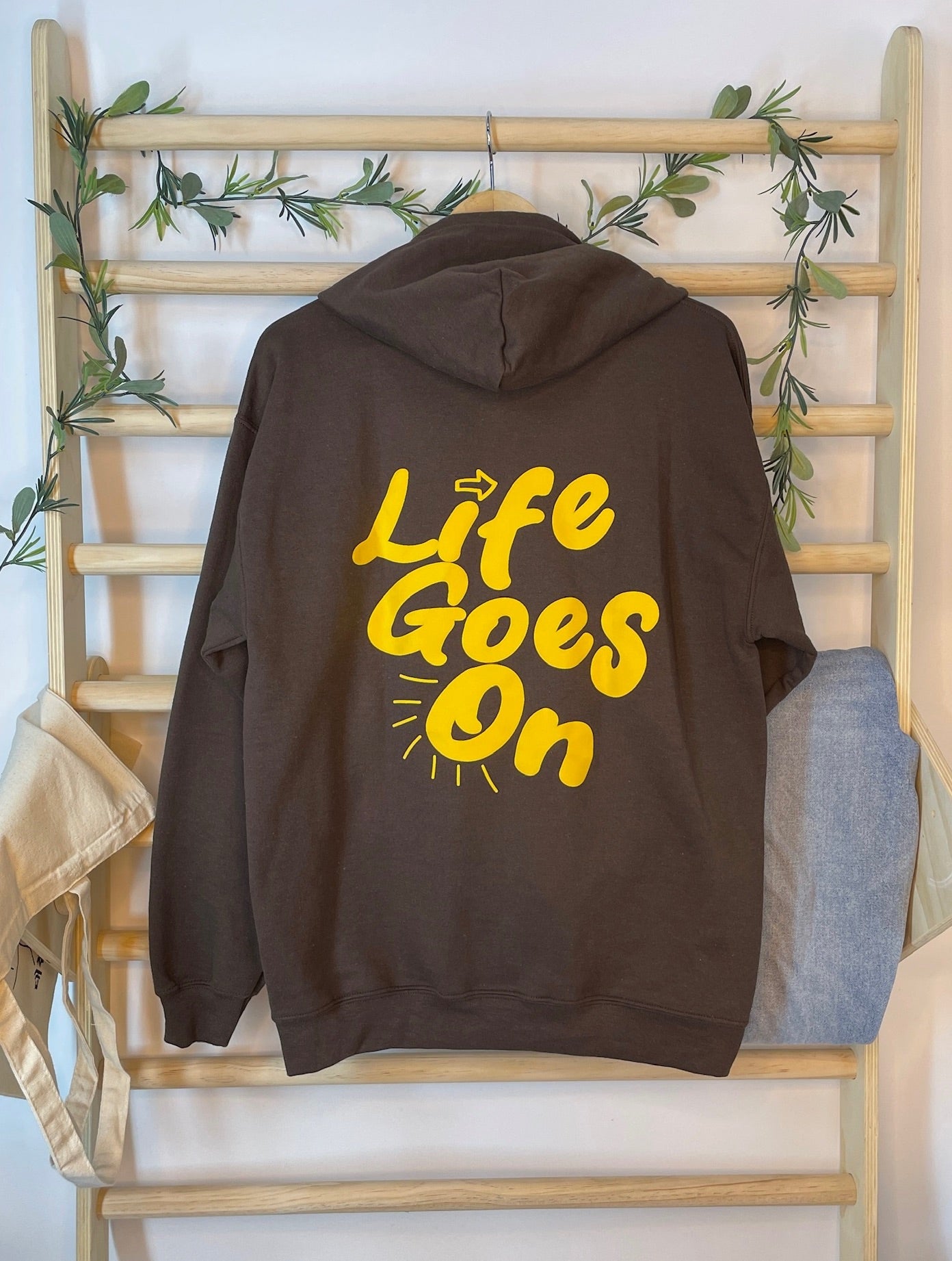 Life Goes On Zip Up Hoodie