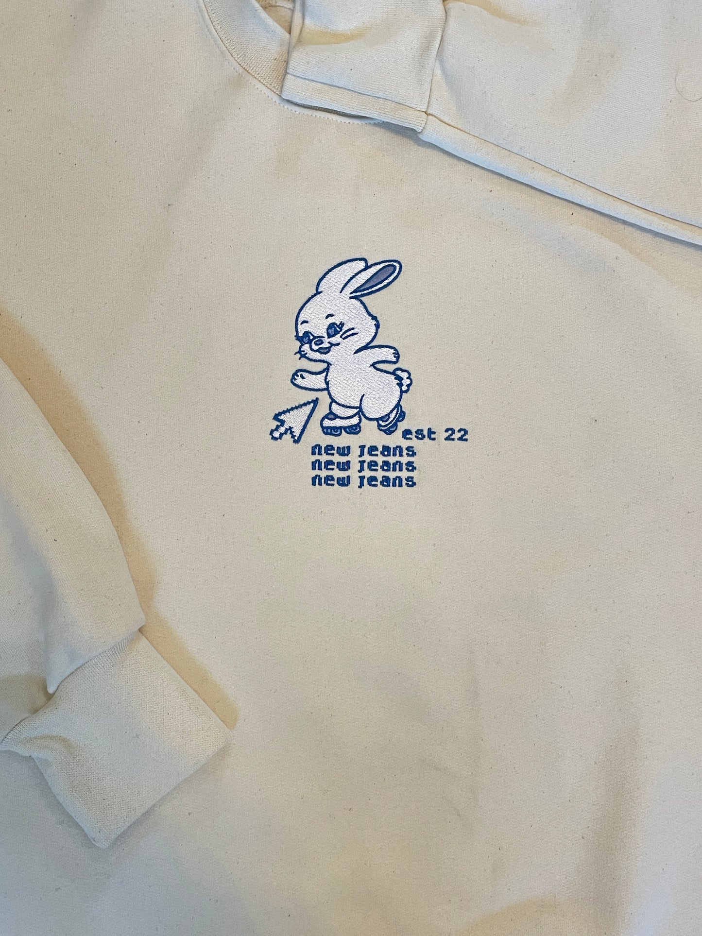 Bunny Skate Embroidered Sweater